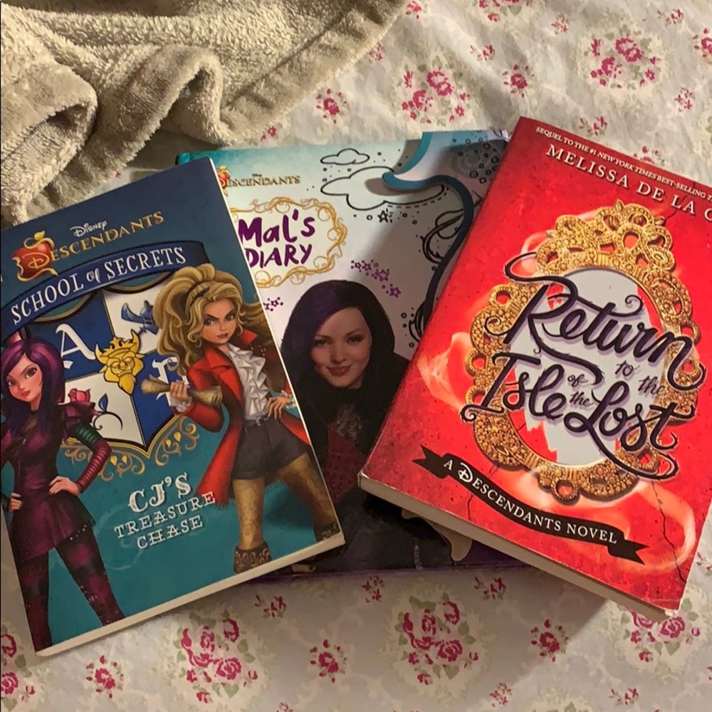 Descendants based “books charging for all 3 books”